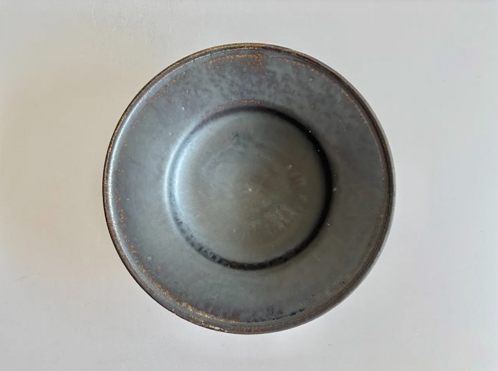 Atsushi Shimomura | Black Glaze Rim Plate