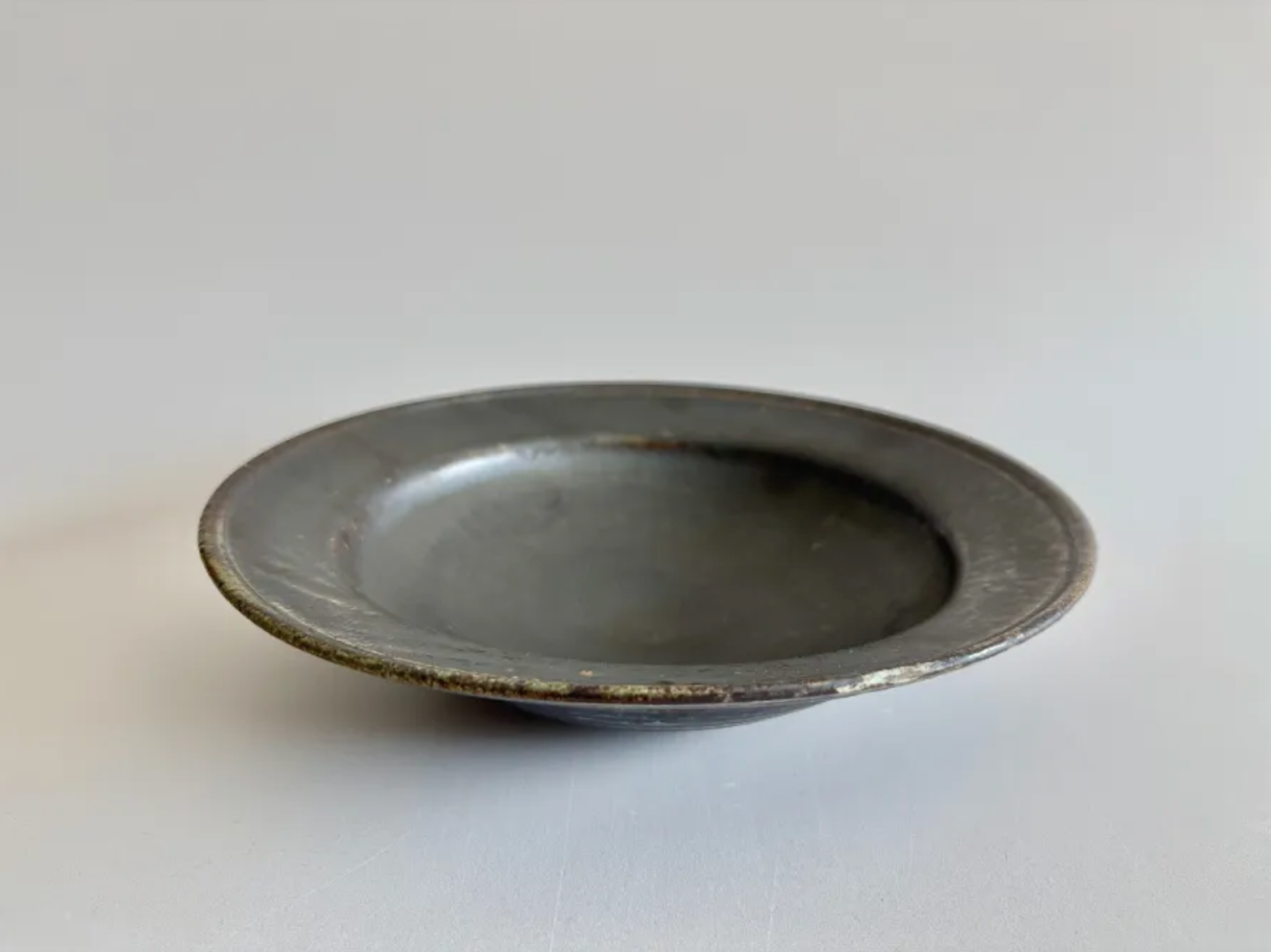 Atsushi Shimomura | Black Glaze Rim Plate