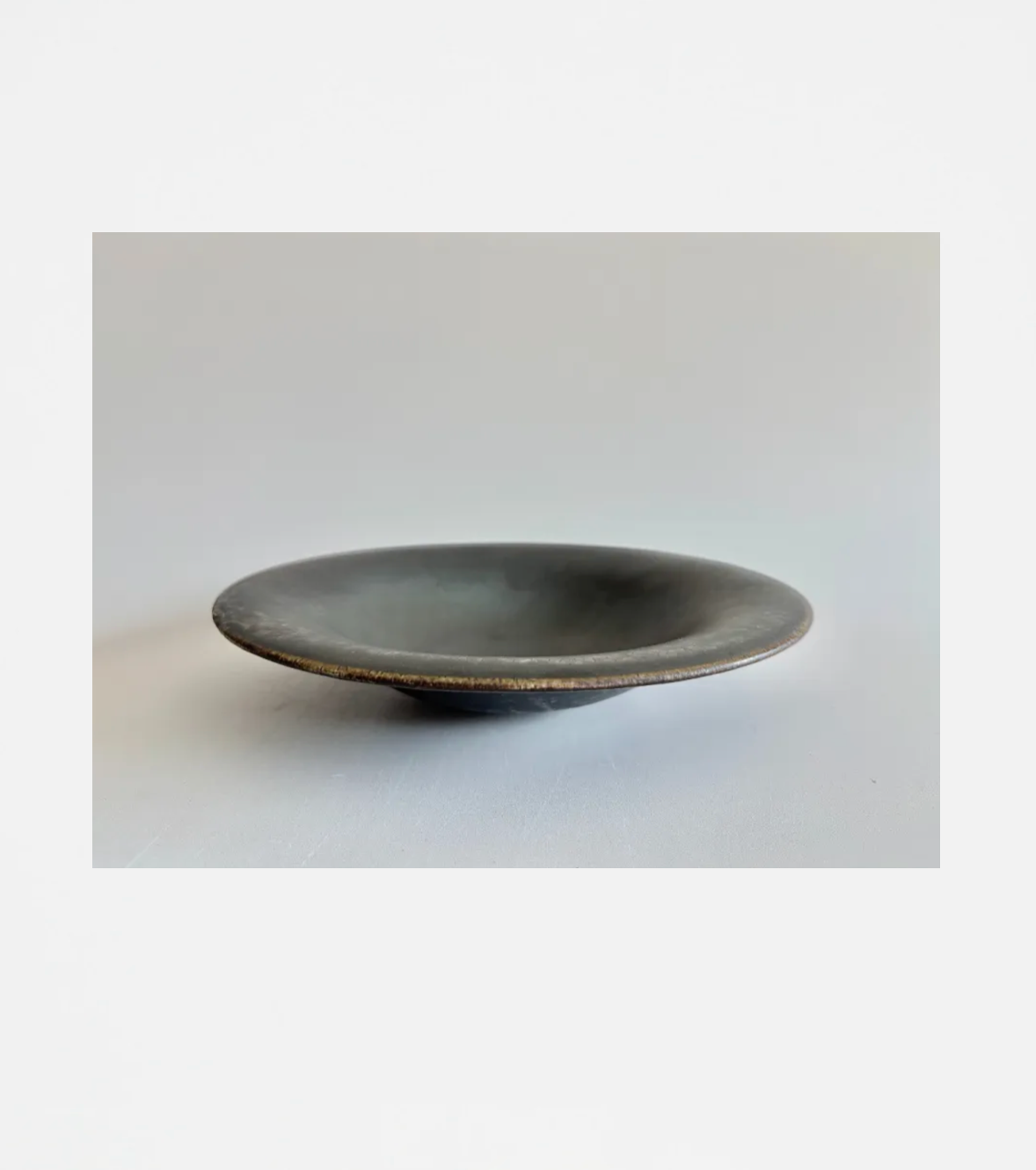 Atsushi Shimomura | Black Glaze Plate