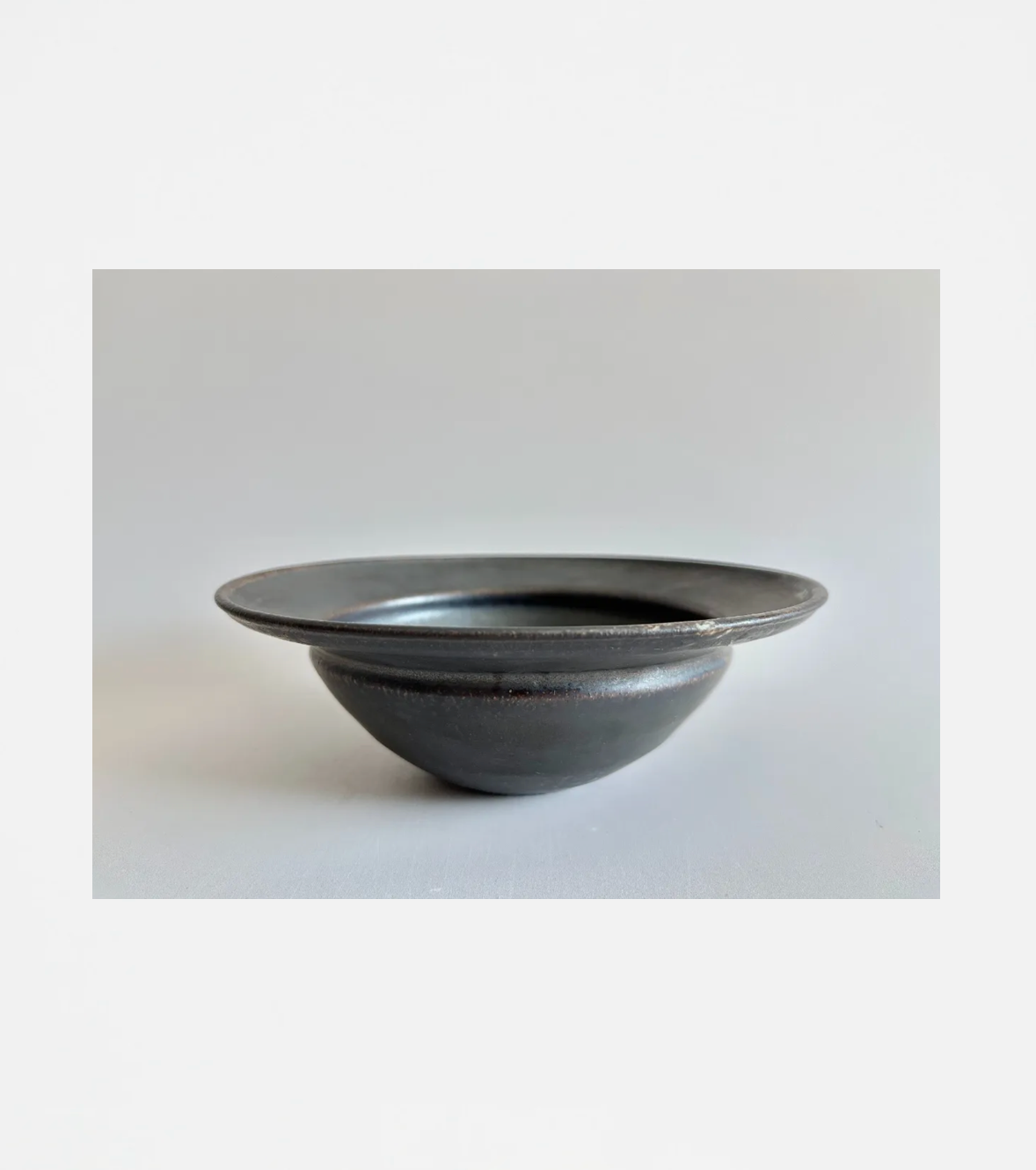 Atsushi Shimomura | Black Glaze Rim Bowl