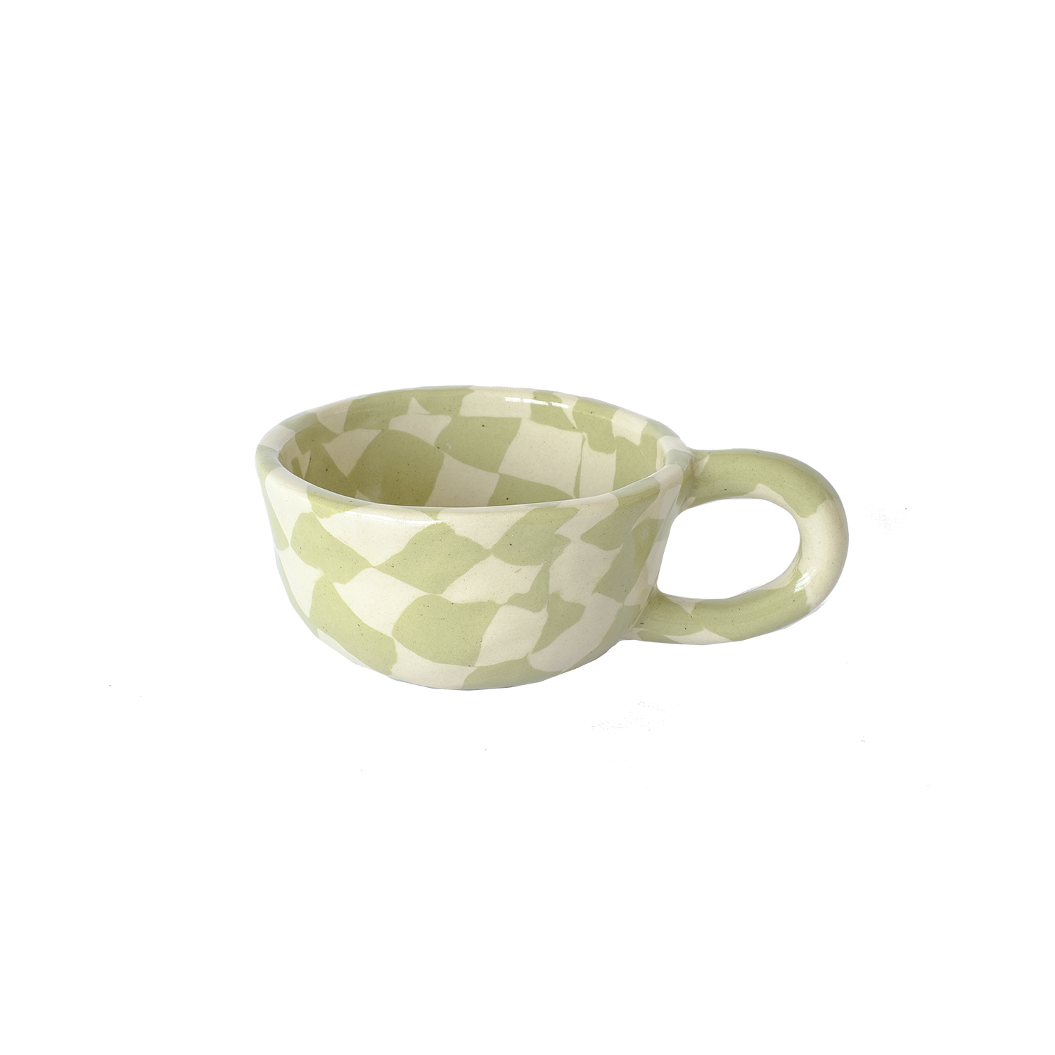 Pollygarden | Check Apple Latte Mug