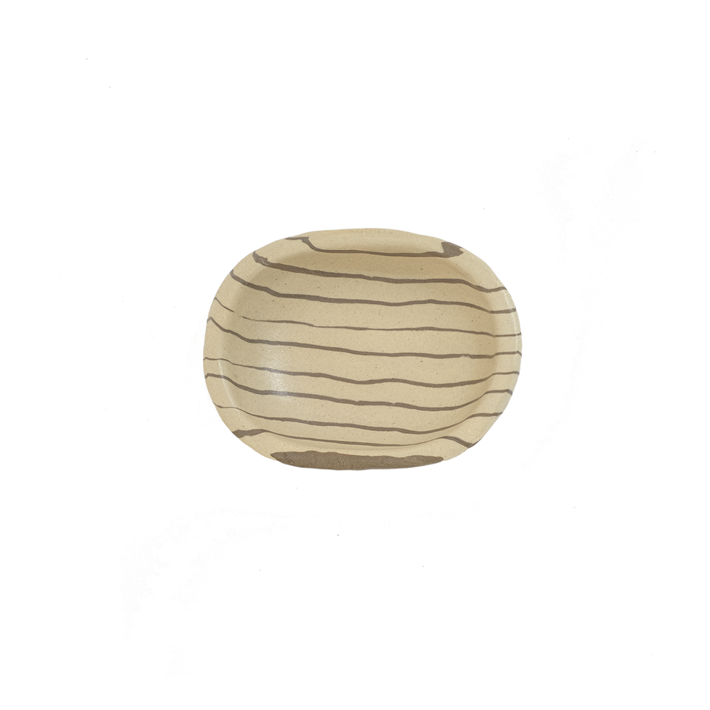 Pollygarden | Stripe Light Yellow Egg Bowl