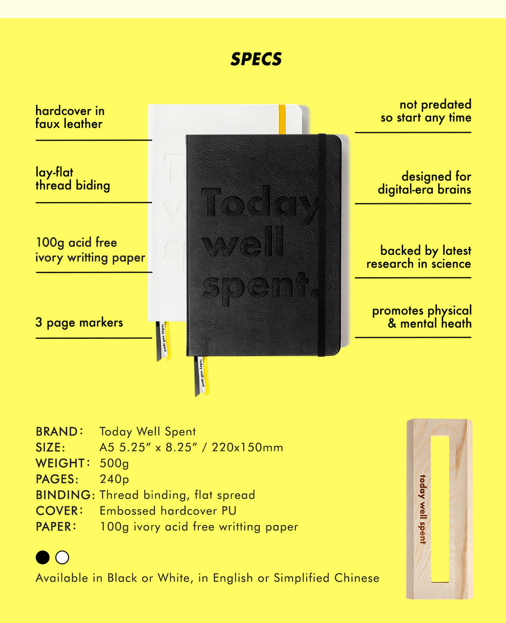 Today Well Spent | 90-day Attention Journal