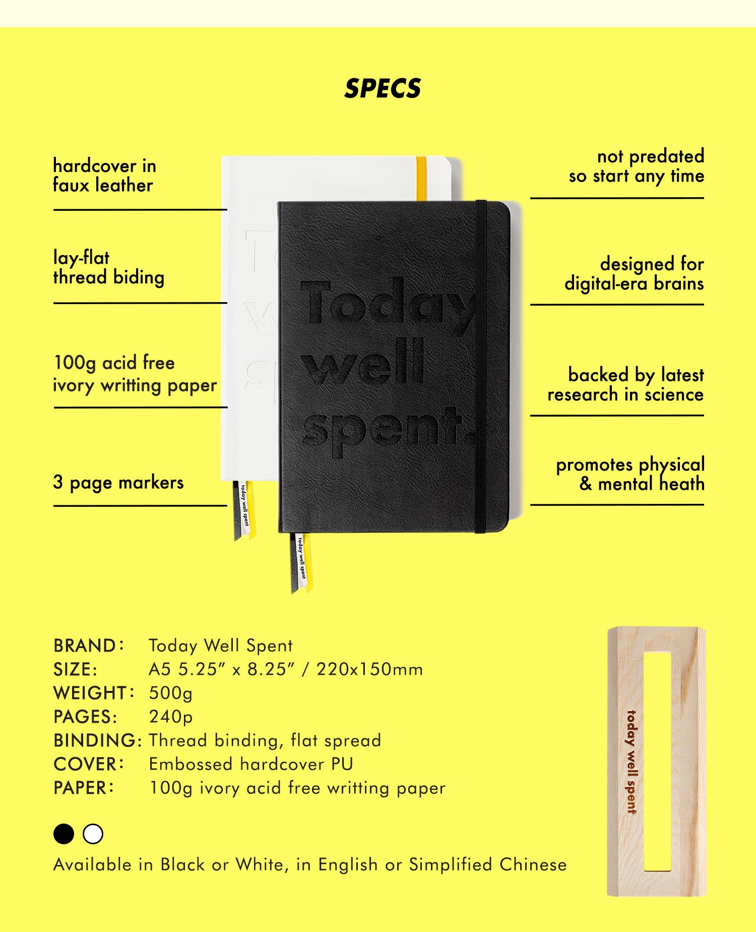 Today Well Spent | 90-day Attention Journal