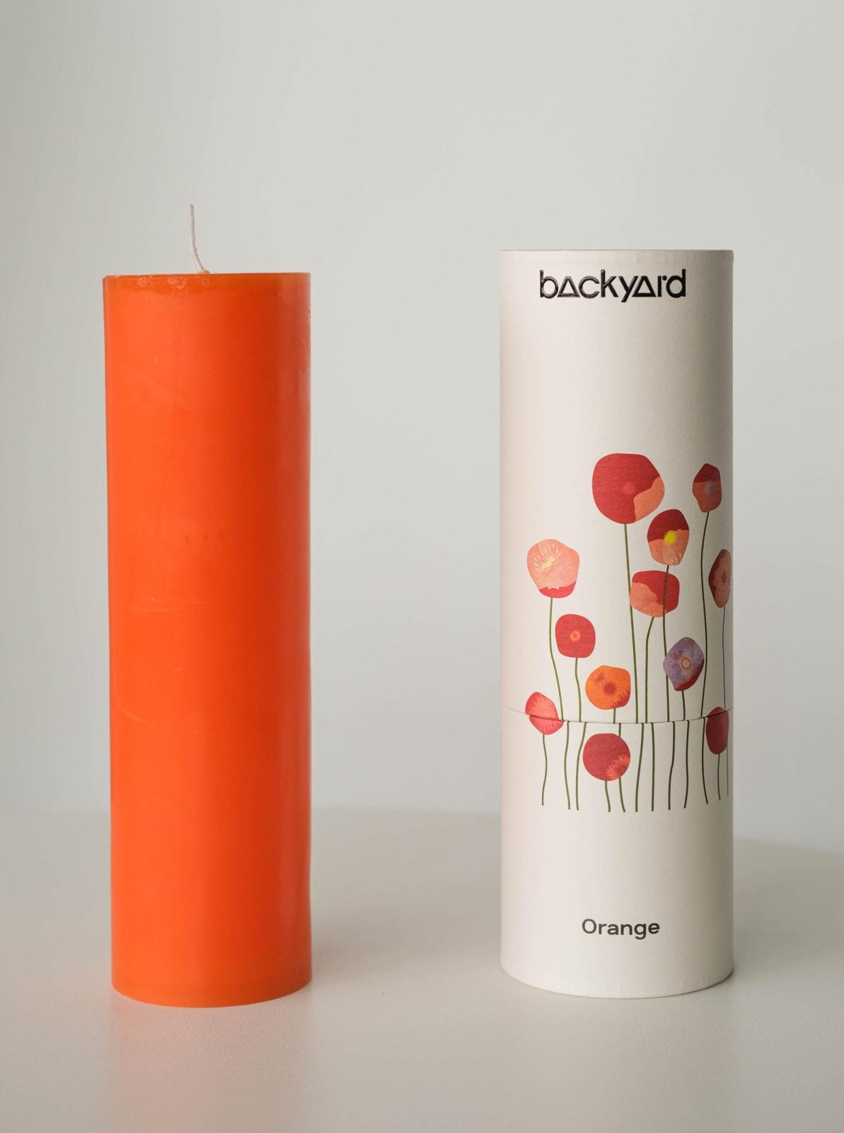 Backyard | Blooming Scented Candle Orange Candles