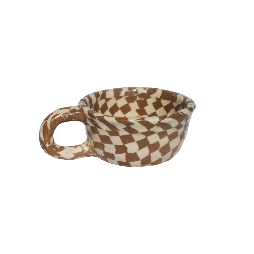 Pollygarden | Check Choco Latte Mug